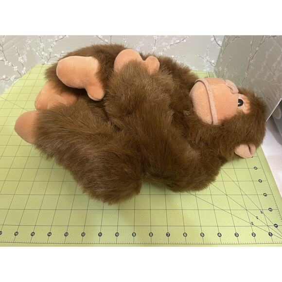 Kids of America Monkey Chimp Chimpanzee Ape Plush 15” Brown Tan Stuffed Animal - Picture 9 of 9